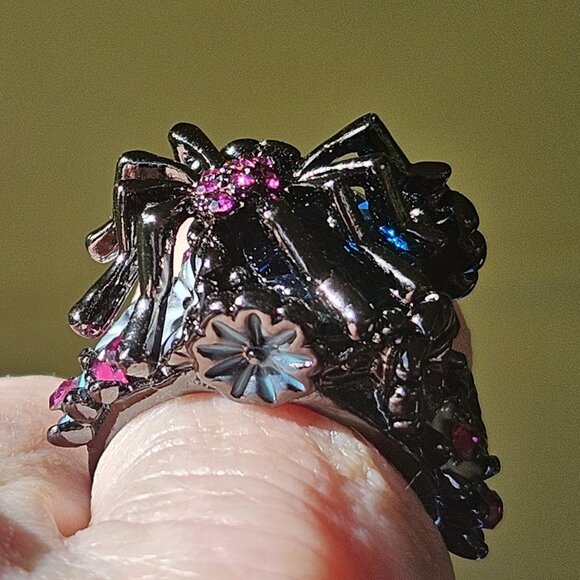 🕷️💐Spider / Floral Ring GORGEOUS - NWOT💐🕷️ - Picture 10 of 16